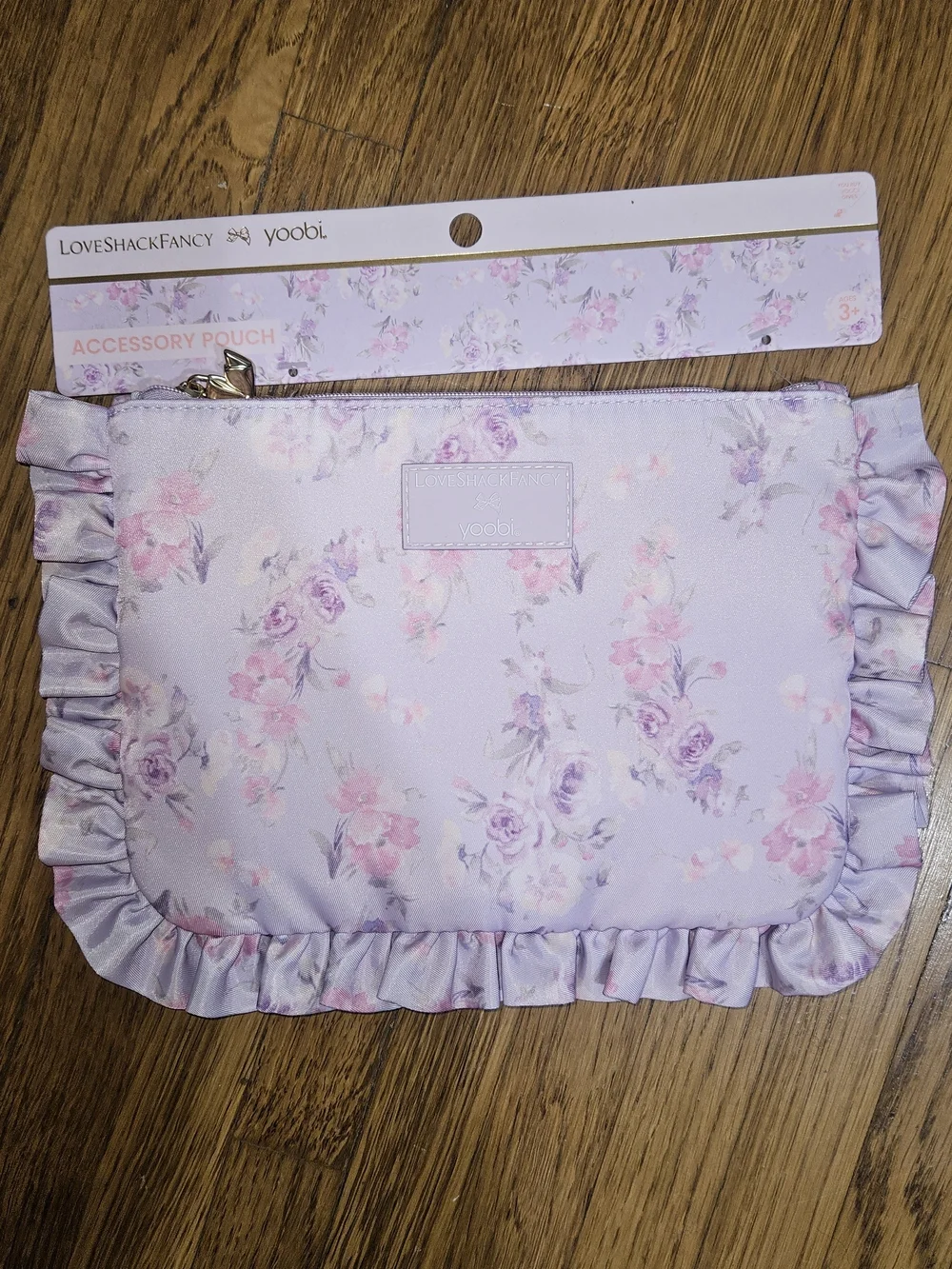 LoveShackFancy X Target-Yoobi Happy Thoughts Lavender Accessory Pouch